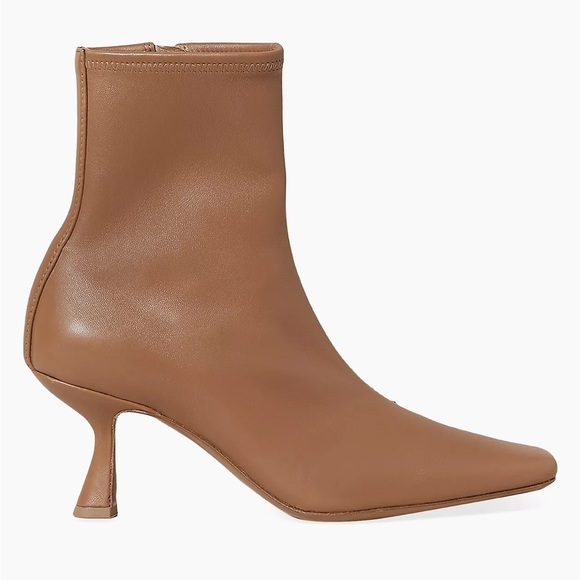 Loeffler Randall Thandy Bootie Safari Brown Kitten Heel Lamb Leather 9.5 - Picture 12 of 13